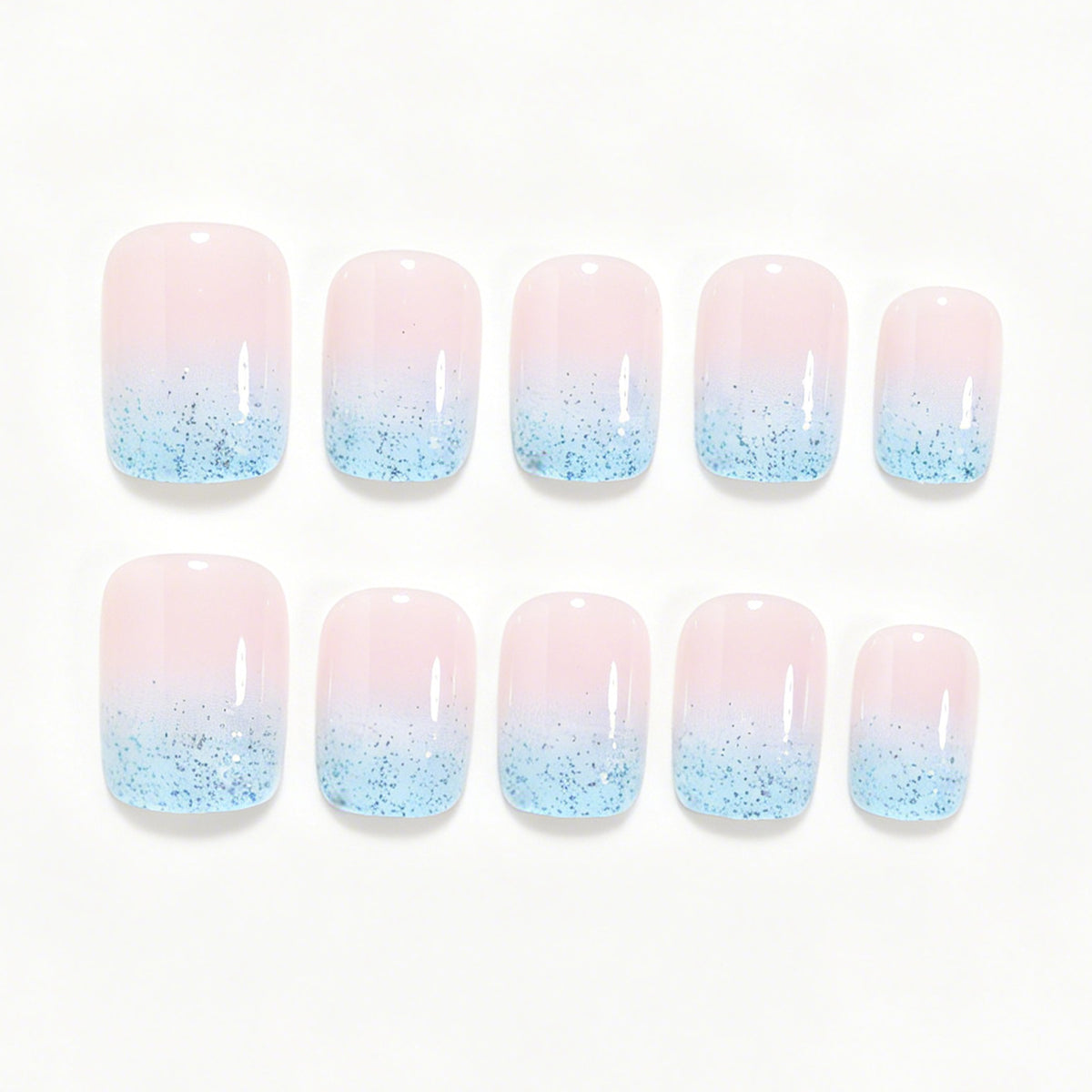 Glitter Ombre Nail Art Acalora
