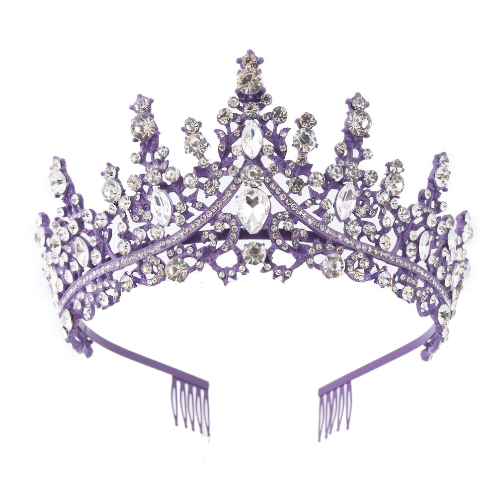 Ladies' Rhinestone Tiara with sparkling gemstone wreath