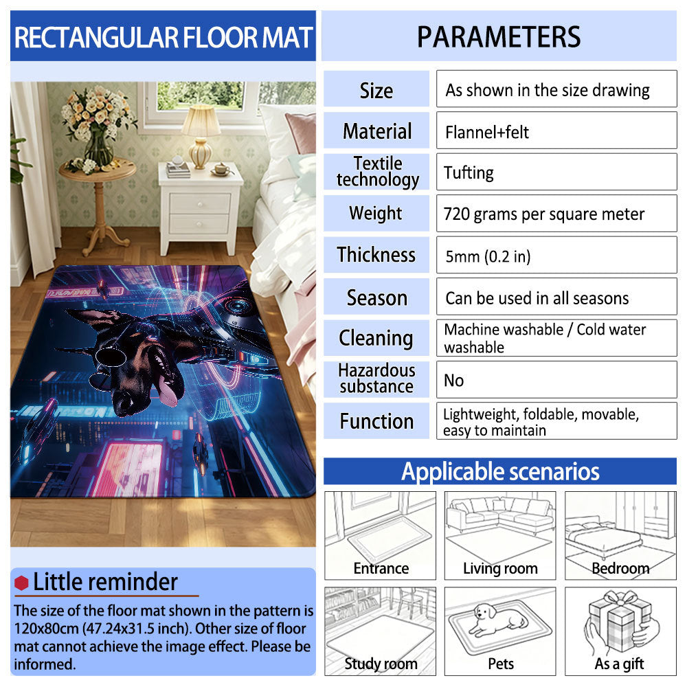 Unisex Cartoon-Themed Area Mat