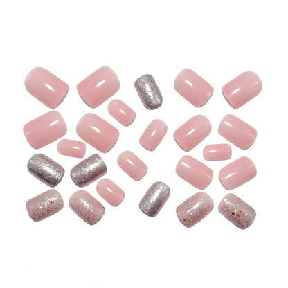 Acrylic nail set with glitter and gradient effects Acalora