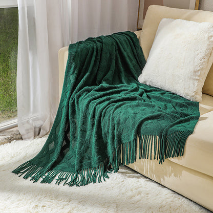 Unisex Cozy Knitted Throw Blanket