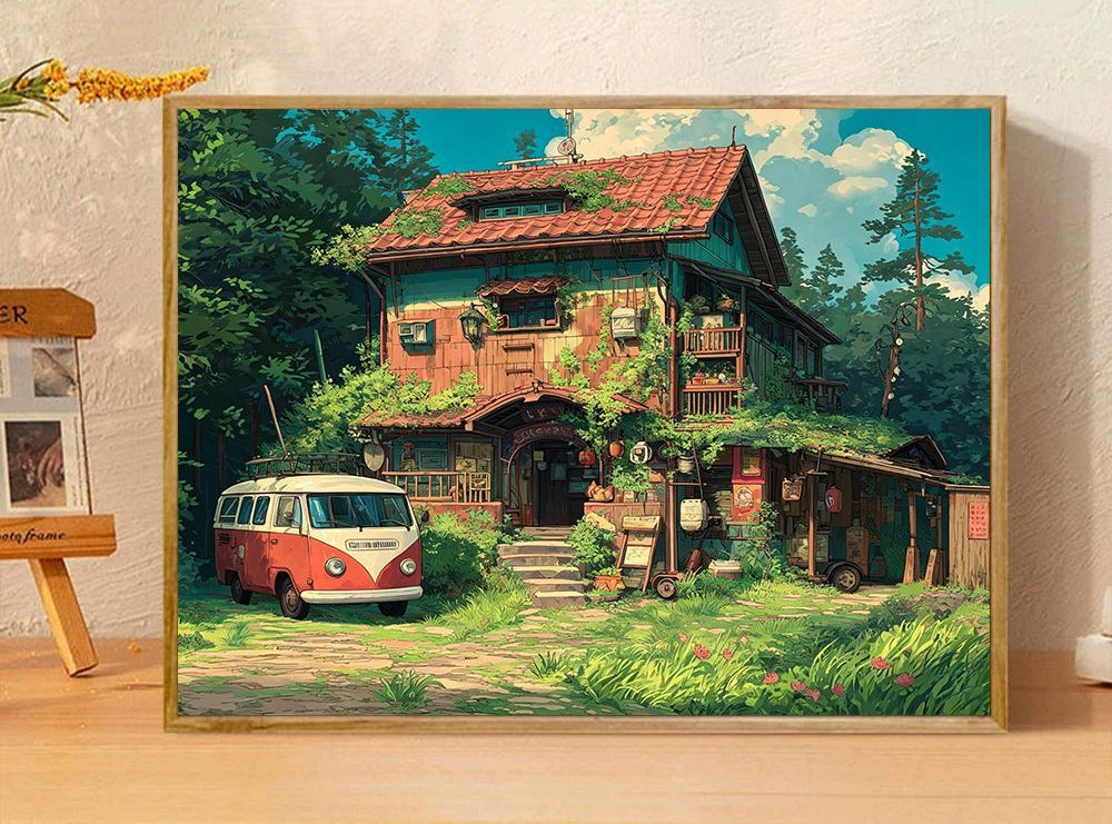 Whimsical Fantasy Illustration Canvas Art