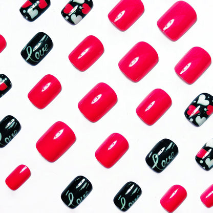 Creative Love-Themed Nail Art Acalora