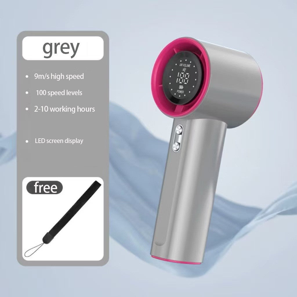 Unisex nano compact cordless high-speed digital display hairdryer with adjustable speed and long-lasting battery Brehn