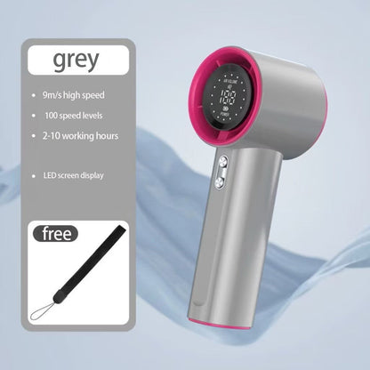 Unisex nano compact cordless high-speed digital display hairdryer with adjustable speed and long-lasting battery Brehn