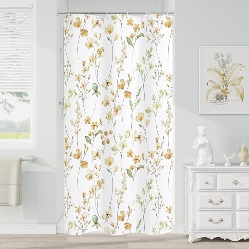 Floral Print Shower Curtain