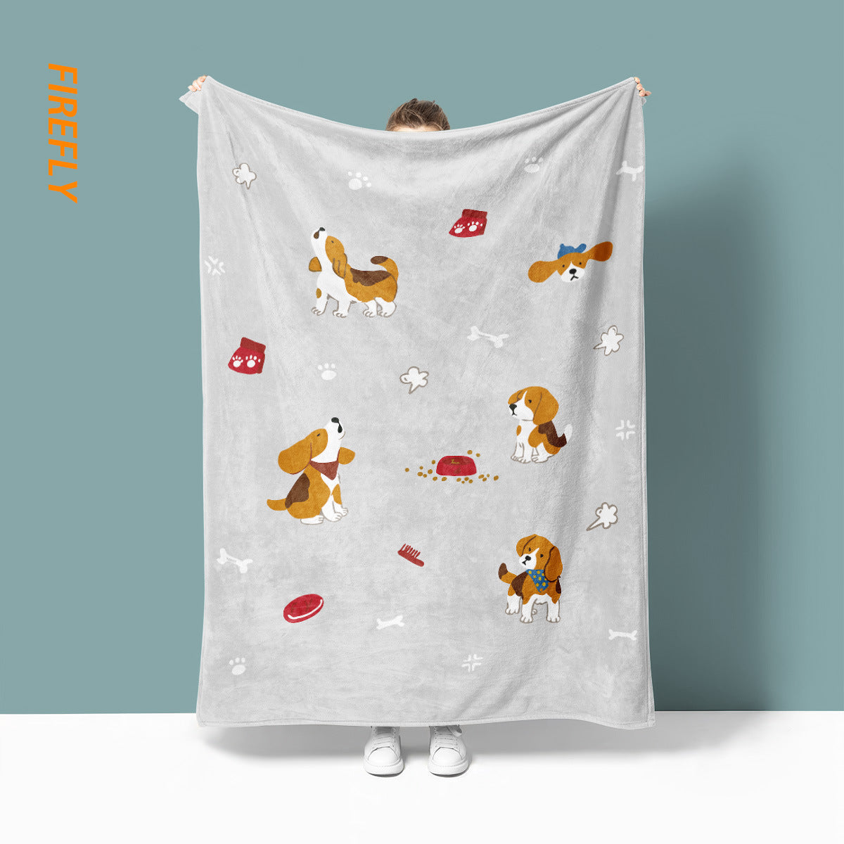 Unisex Fun Cartoon-Themed Throw Blanket