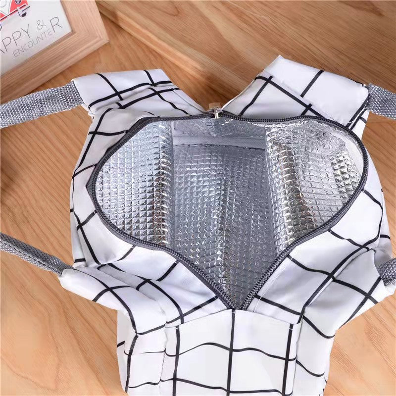 Stylish Checkered Tote Acalora