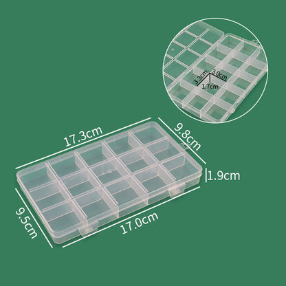 Multi-Compartment Organizer with Clear Lid Acalora