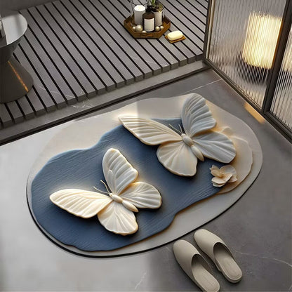 Decorative Butterfly Bath Mat