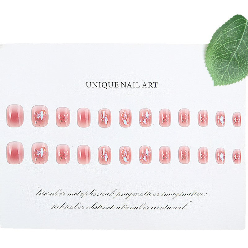 Nail set with sparkling 3D applications and romantic elements Acalora