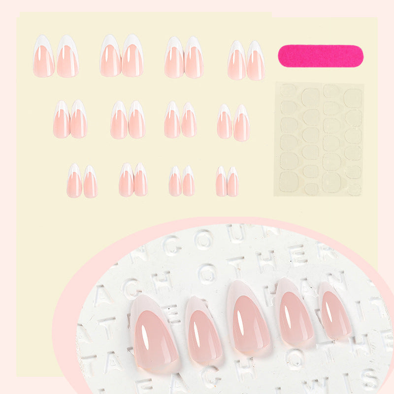 Elegant Press-On Nail Set with Natural Finish Acalora