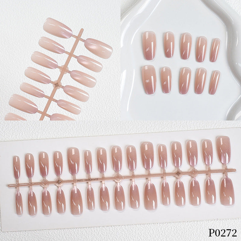 Ombre Glitter Press-On Nails Acalora