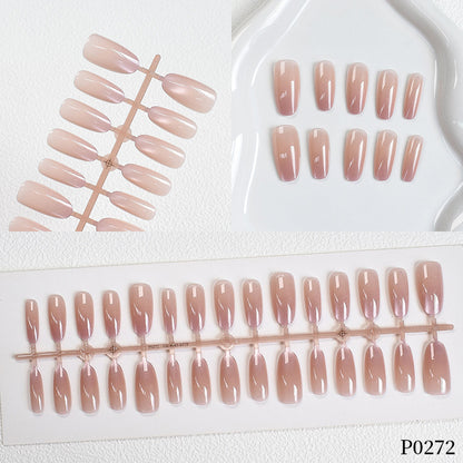 Ombre Glitter Press-On Nails Acalora