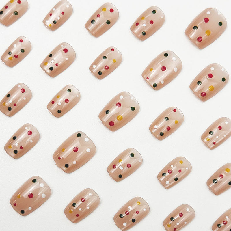 Artistic Confetti Press-On Nail Set Acalora
