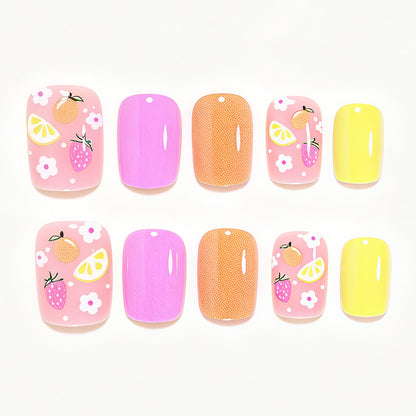 Fruit-Inspired Press-On Nail Art Set Acalora