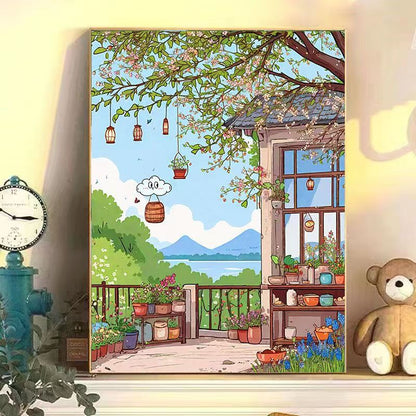 Urban Café Landscape Wall Art