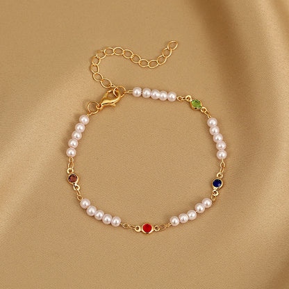 Butterfly and Daisy Charm Anklet Acalora