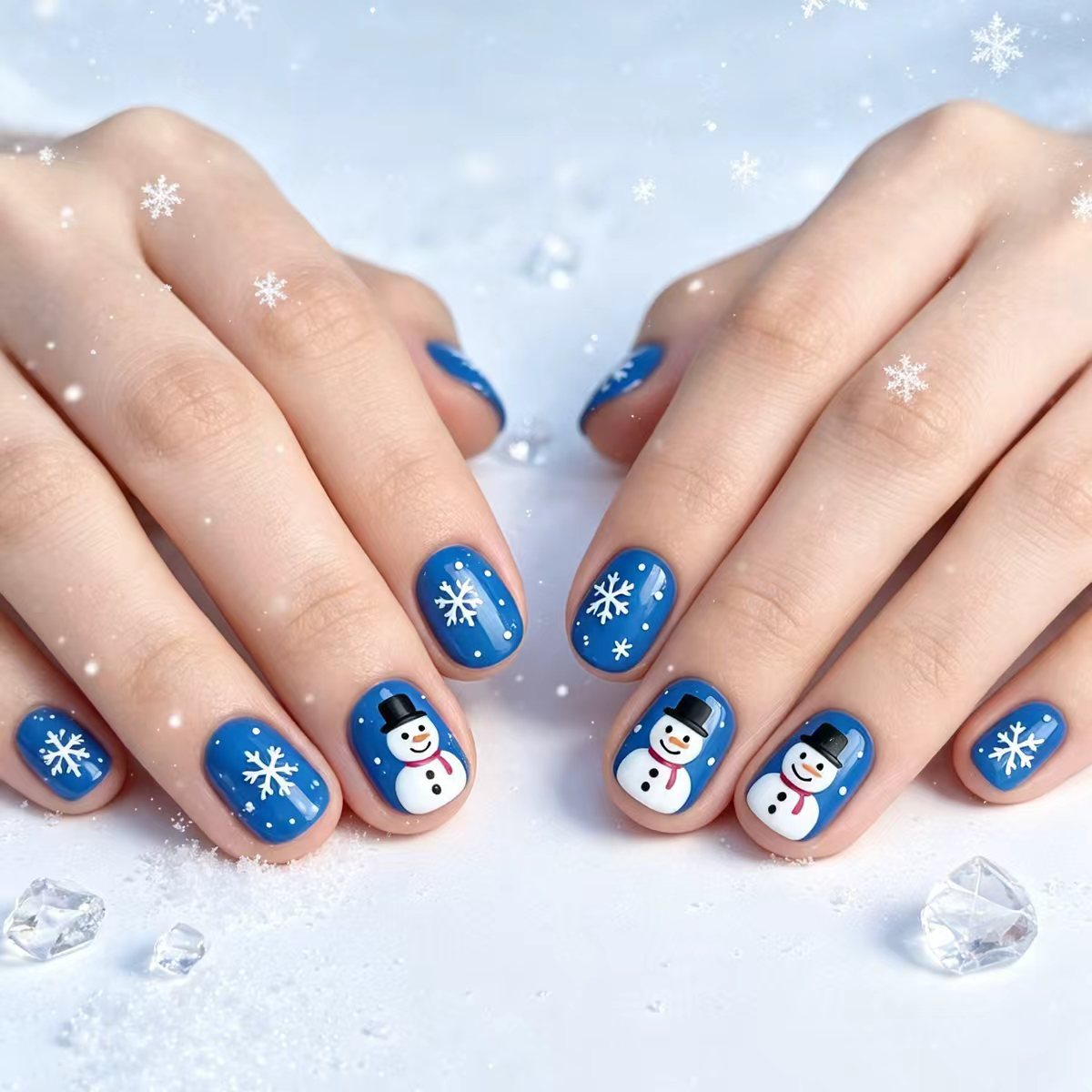 Festive Winter-Themed Nail Art Acalora 1788155497