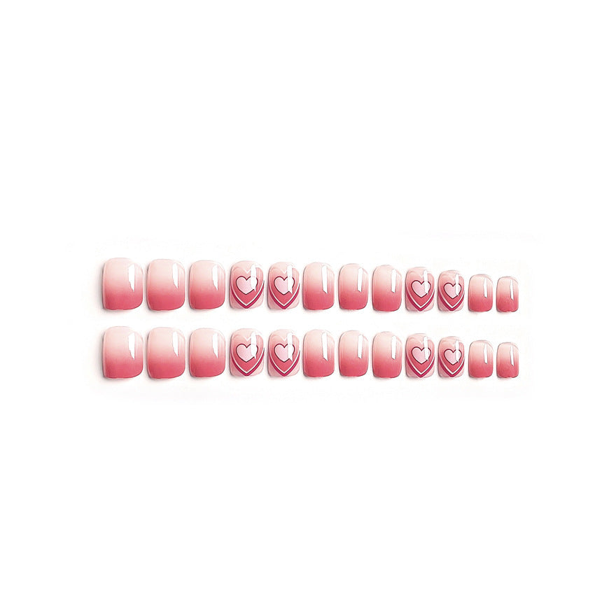 Artistic Heart Design Press-On Nail Set Acalora 178815*10mm0446