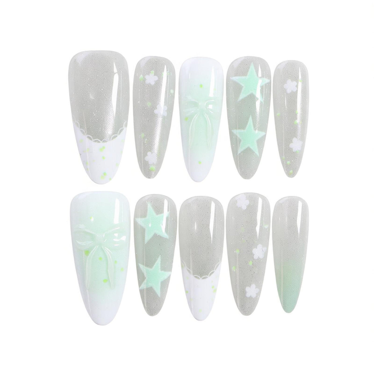 Artistic Fantasy Press-On Nail Art Acalora