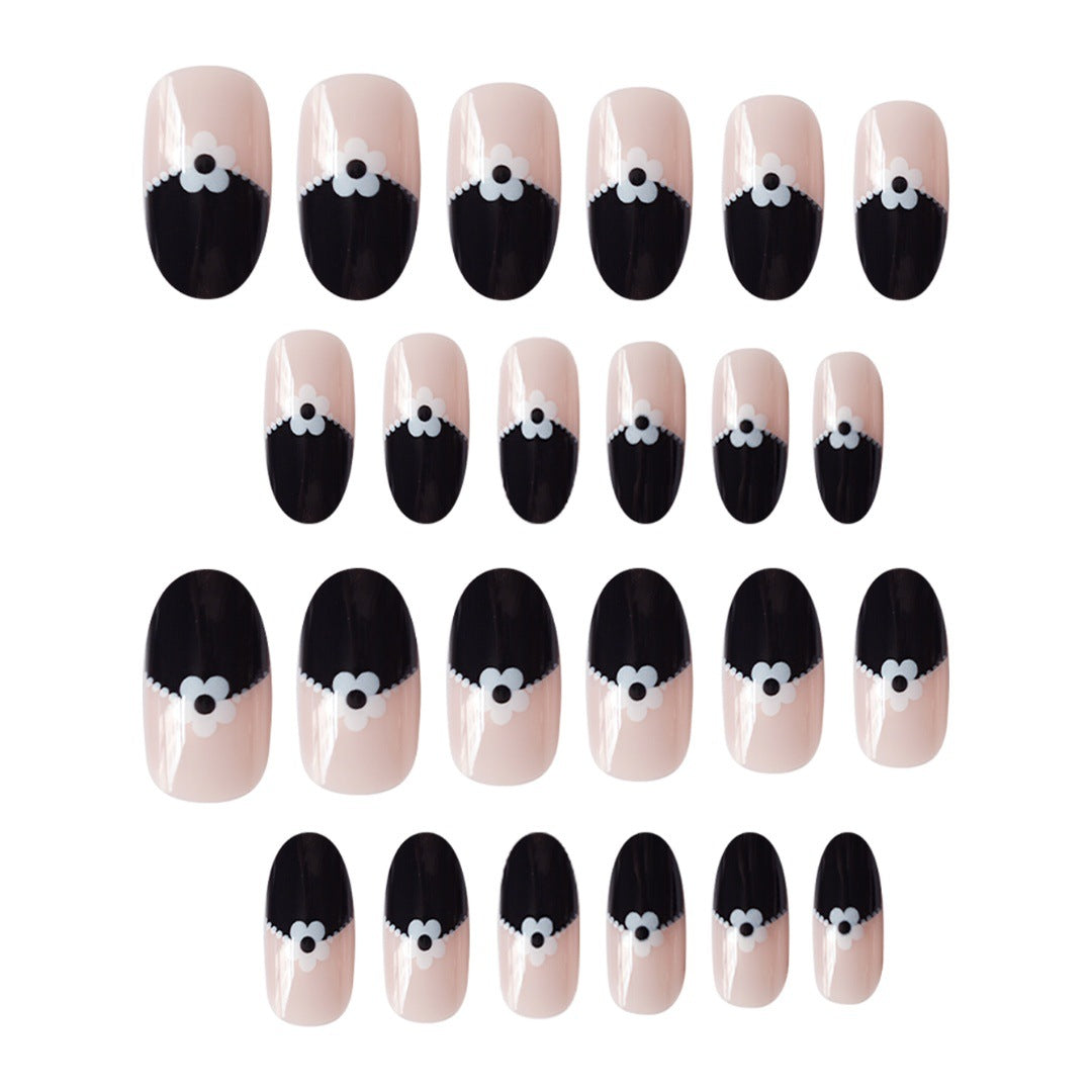 Artistic Floral Tip Press-On Nails Acalora