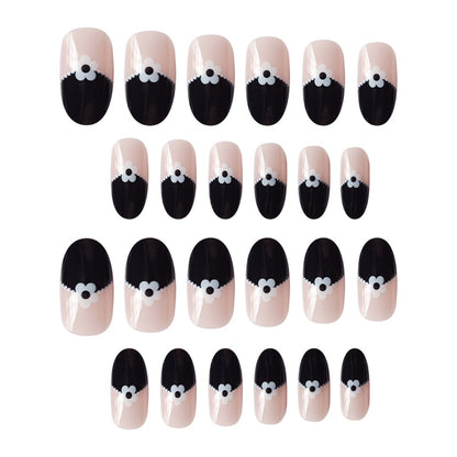 Artistic Floral Tip Press-On Nails Acalora