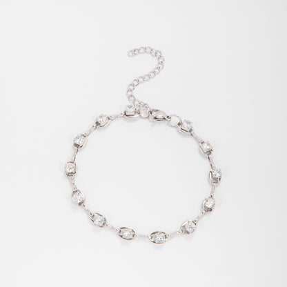 Elegant Gemstone Accent Link Bracelet Acalora