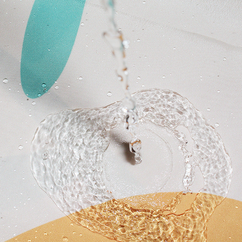 Playful Citrus Print Shower Curtain
