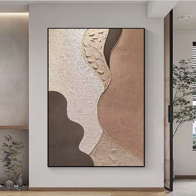 Textured Layered Abstract Wall Art