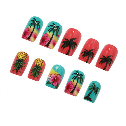Tropical Style Artificial Nails Acalora