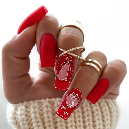 Festive Holiday-Themed Press-On Nails Acalora