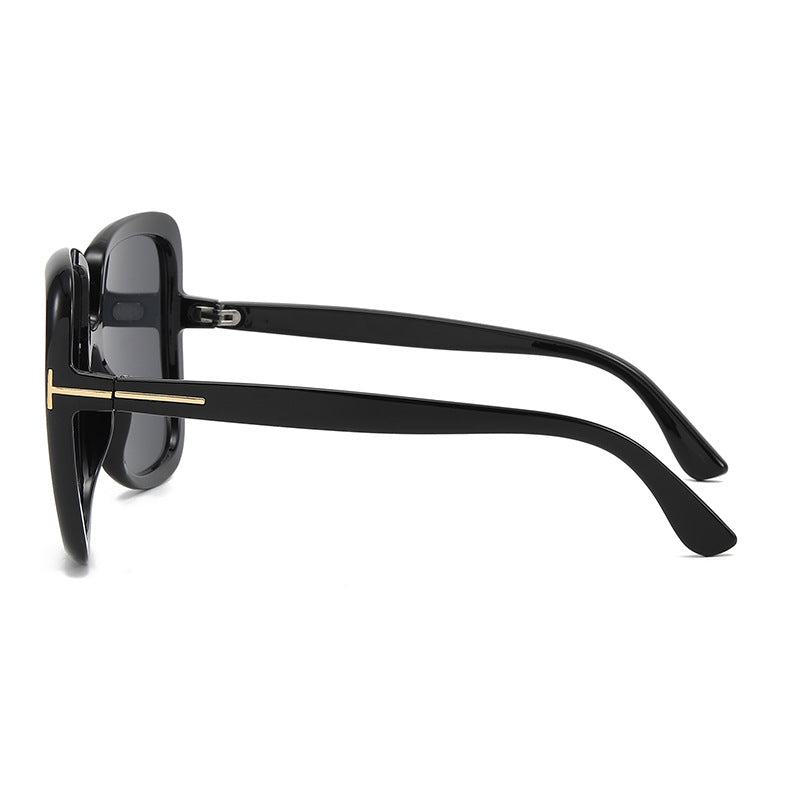 Women's elegant oversized sunglasses with filigree frame Skanto