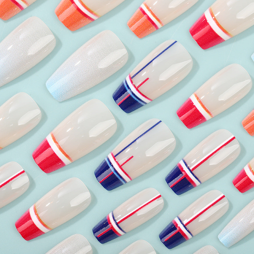 Artificial Nail Set in Modern Gradient Design Acalora