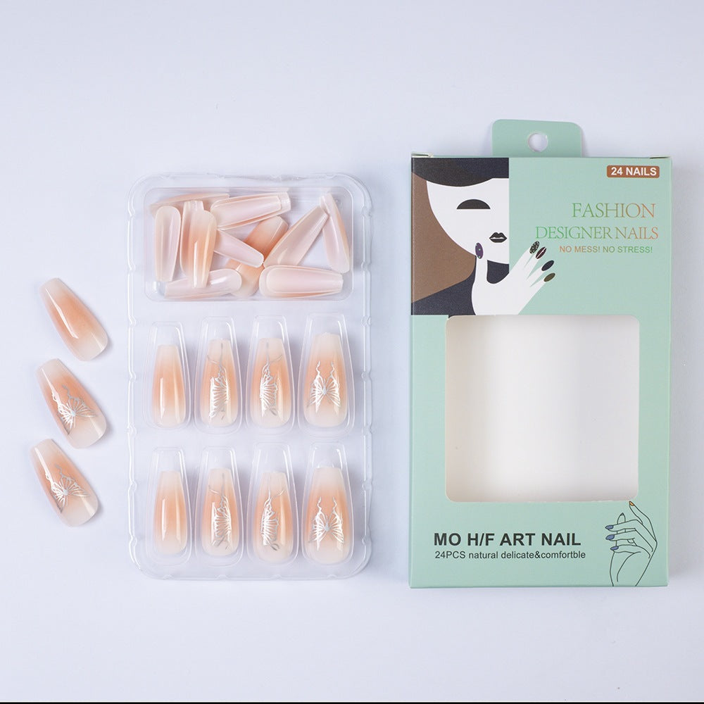 Artifical nails with elegant butterfly design Acalora
