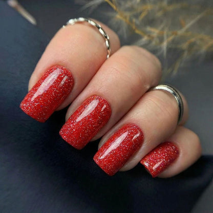 Glittering artificial nails with high-gloss effect Acalora