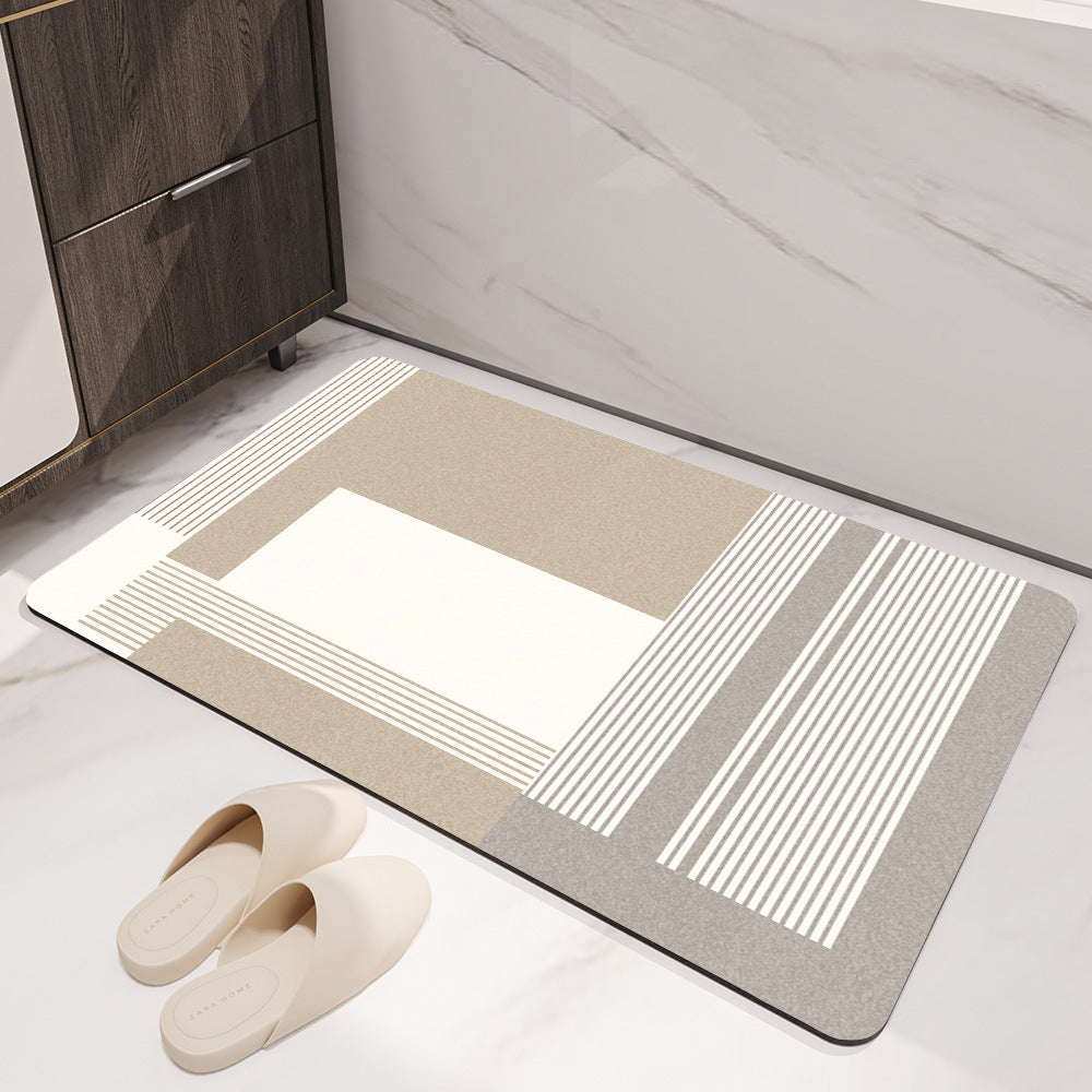 Geometric Patterned Bath Mat Acalora