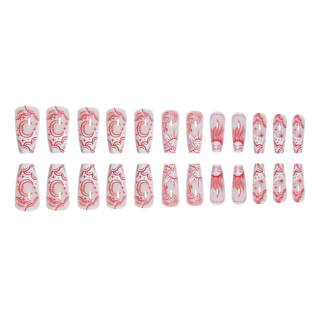 Artistic Patterned Press-On Nails Acalora