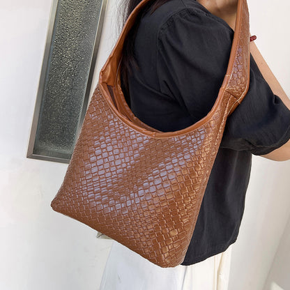 Textured Woven Hobo Bag Acalora