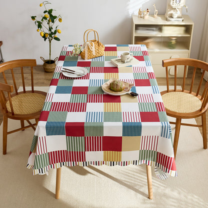 Elegant Plaid Tablecloth