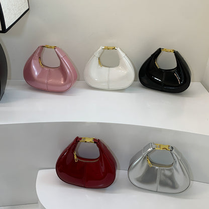Glossy Patent Leather Evening Handbag Acalora