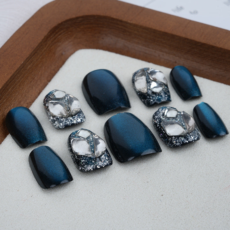 Premium Rhinestone-Studded Press-On Nail Set Acalora