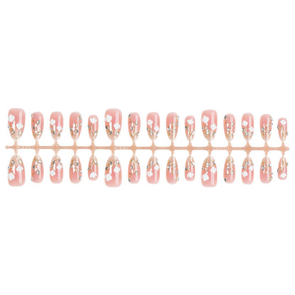 Premium Floral Press-On Nail Art Set Acalora