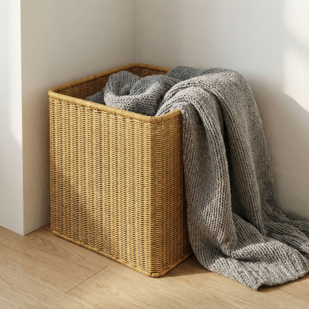 Rectangular Woven Storage Box Acalora