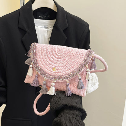 Bohemian Woven Clutch Bag Acalora