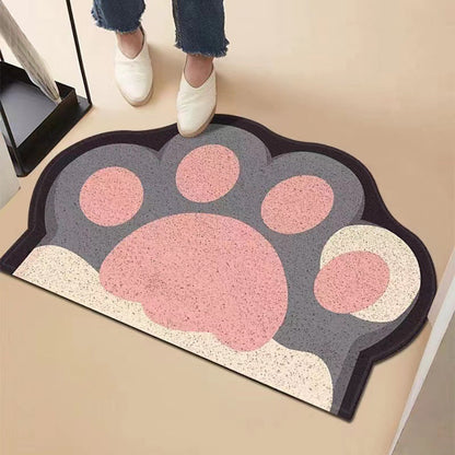 Cute Animal Paw Print Bath Mat