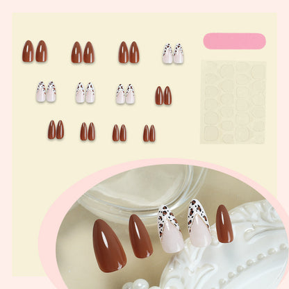Decorative Press-On Nail Set with Unique Patterns Acalora