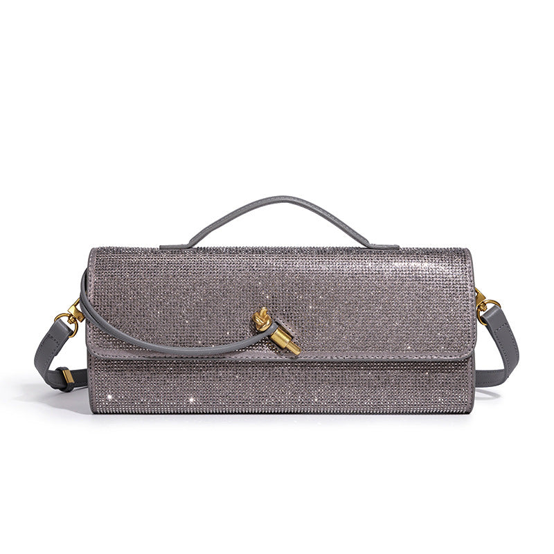 Elegant Rhinestone-Embellished Evening Clutch Acalora