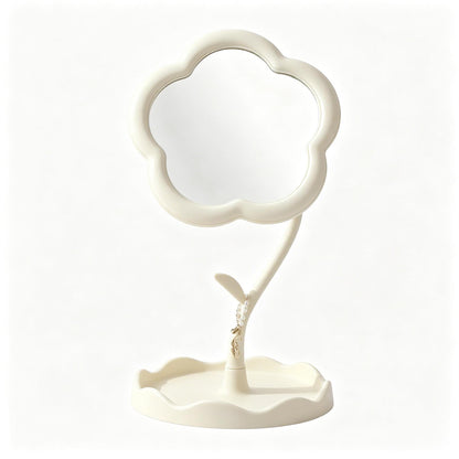 Charming Flower-Shaped Decorative Table Mirror