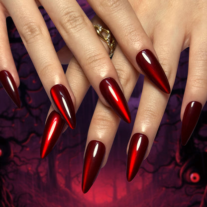 Glossy Stiletto Press-On Nail Set Acalora